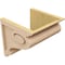 Ekena Millwork 11"W x 11"D x 11"H Wide Scroll Rough Cedar Woodgrain TimberThane Corbel, Primed Tan CORUR11X11X11SCRRCPR - alternate 2